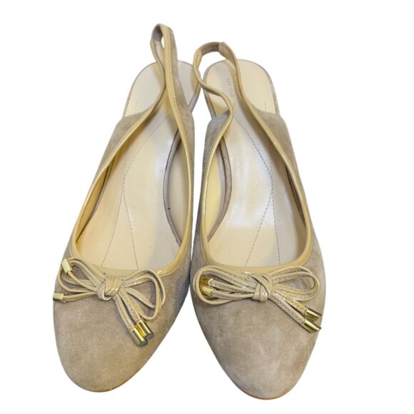 Kate Spade Tan Suede Slingback Heels 8.5 - Picture 3 of 8